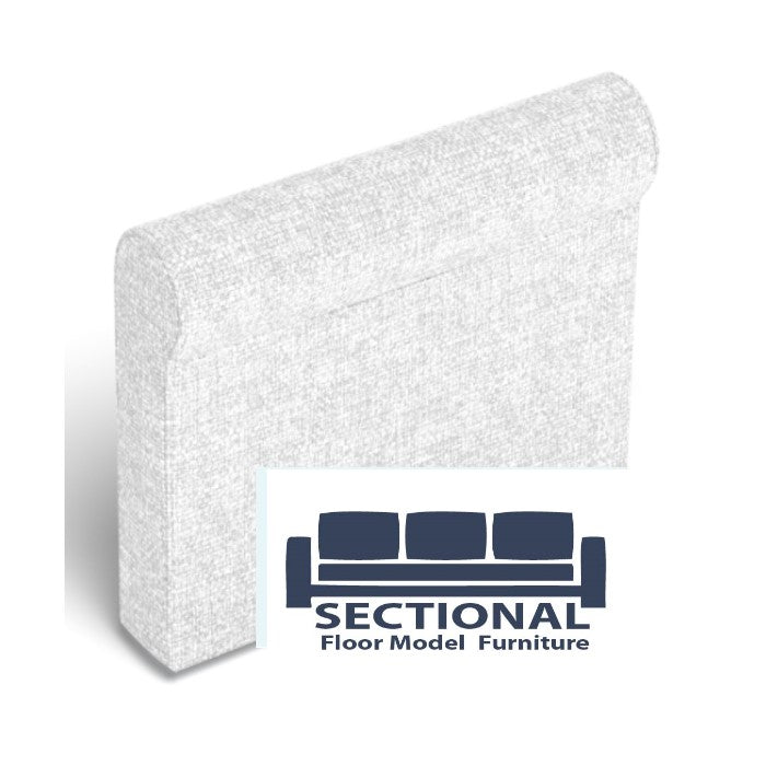 Floor Model Glacier Crossweave Roll Arm Side Cover