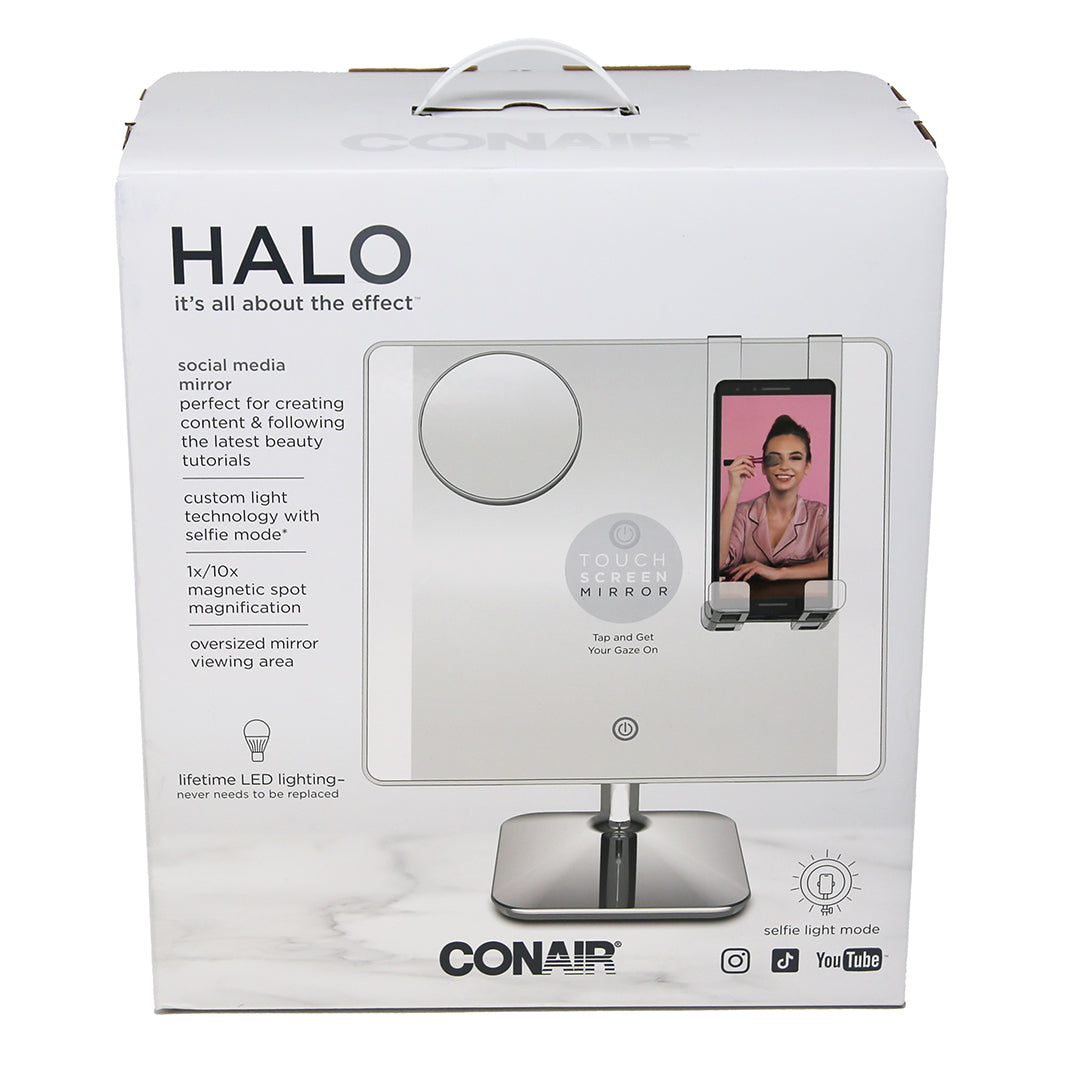 NEW Conair Social Media LED Makeup Mirror - Dimmable Lighted Vanity