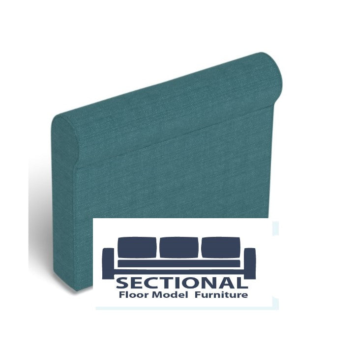 Floor Model Mediterranean Solid Polylinen Roll Arm Side Cover