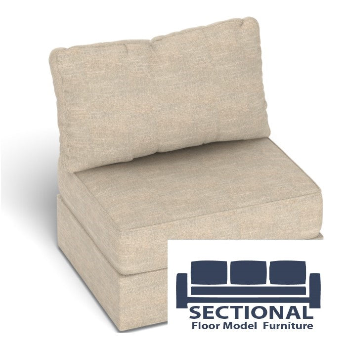 Sectional Seat Cover Set: Beachwood Rained Chenille Floor Model