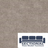 Sectional Storage Seat Cover Set :Venetian Taupe Corded Velvet - Floor Model