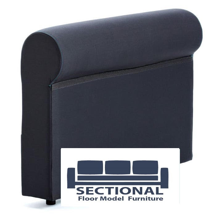 4 Seat covers Taupe Padded Velvet with 2 Roll arm side inserts