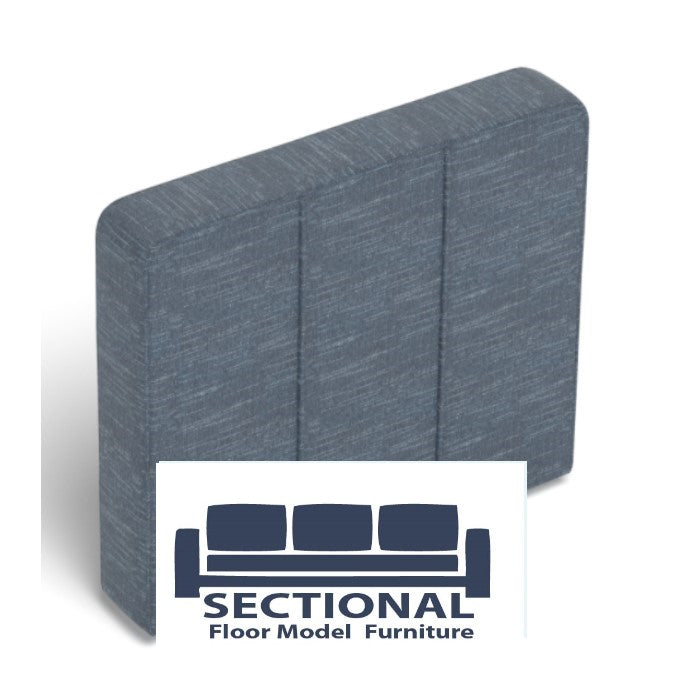 Floor Model Vintage Blue Rained Chenille Deep Side Cover