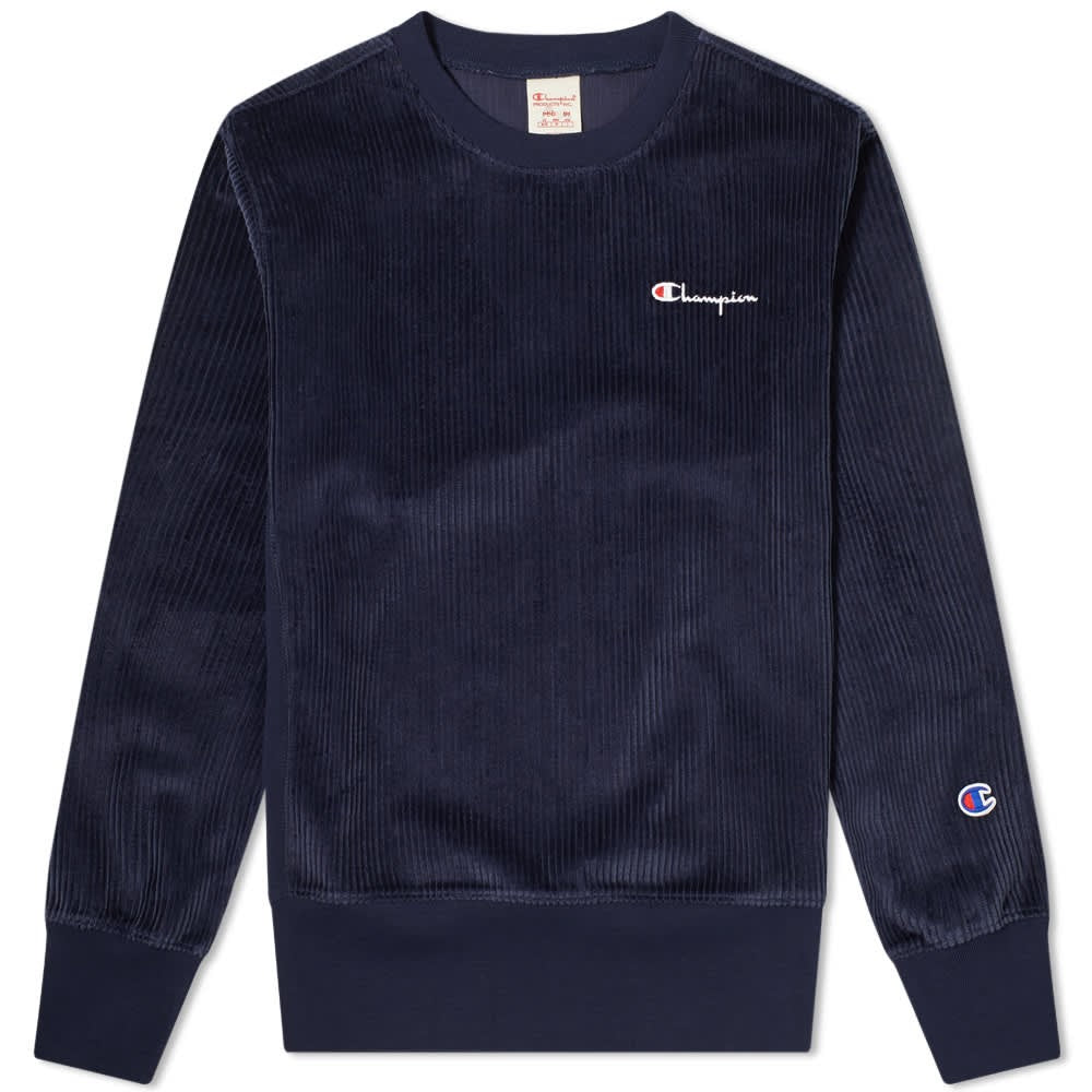 Champion Reverse Weave Corduroy Crew Sweatshirt Large SharpPrices