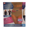 Genie Slim Panties 360 2 pack Nude/Black 2X - As Seen On TV