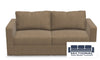 Sectional Floor Model Couch 2 seats/ 4 sides Taupe Combed Chenille