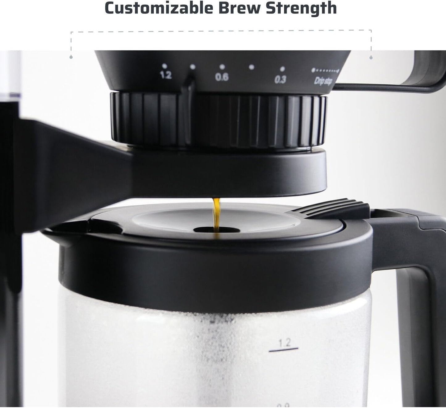 Gourmet Gold Cup Coffee Maker - SCAA Certified Drip Brewer, 12-Cup, Black/Stainless