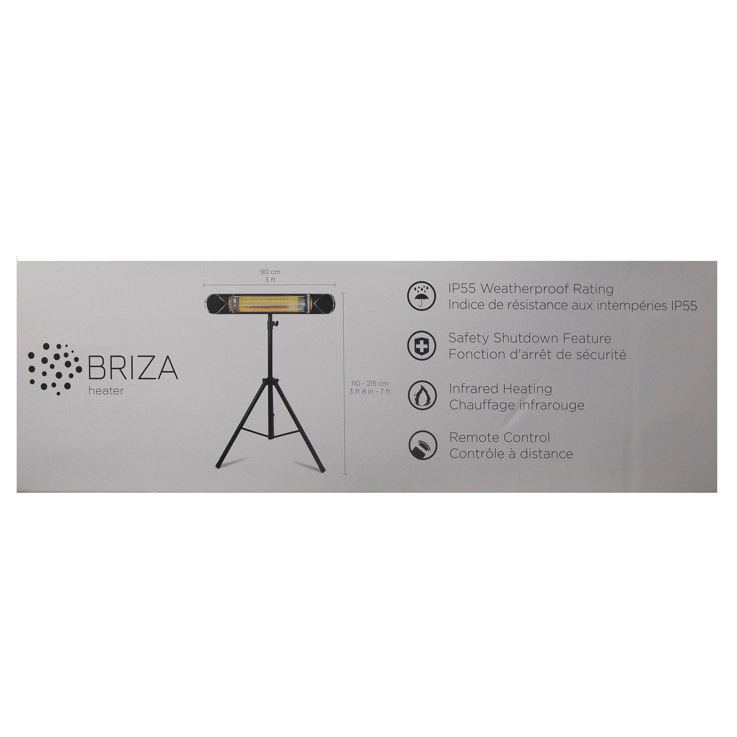 Briza Carbon Infrared Heater with Stand – Energy-Efficient, Adjustable, and Portable Heating for Home, Office, and Indoor Spaces | Fast, Quiet, and Eco-Friendly Warmth!