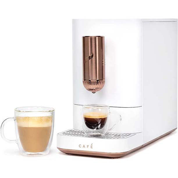 Buy  CAFÉ™ Affetto Automatic Espresso Machine Matte White with Copper Accents – Premium Espresso Maker for Coffee Lovers