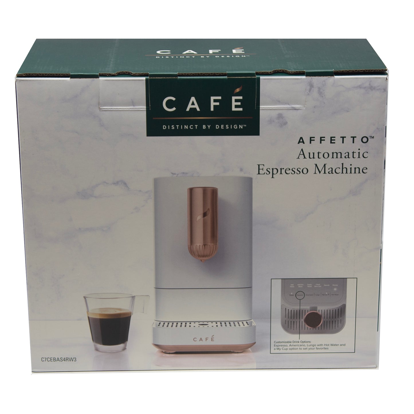 Buy  CAFÉ™ Affetto Automatic Espresso Machine Matte White with Copper Accents – Premium Espresso Maker for Coffee Lovers