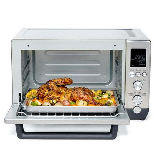 GE Quartz 6-Slice Stainless Steel Toaster Oven with Convection Bake – Fast & Even Cooking