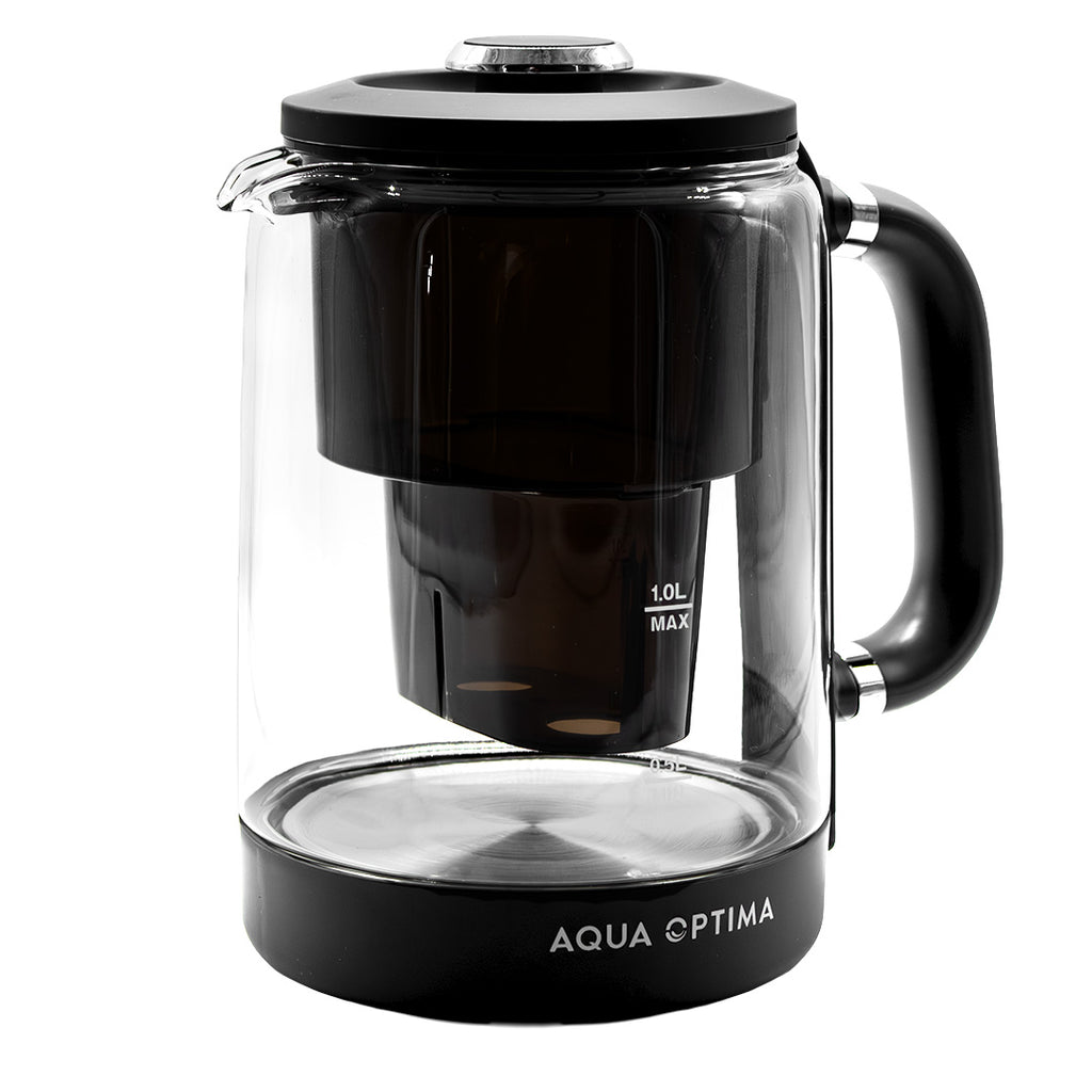 Aqua Optima KT3000 Electric Kettle 1.7L Variable Temp Filtered Black Fast Boil