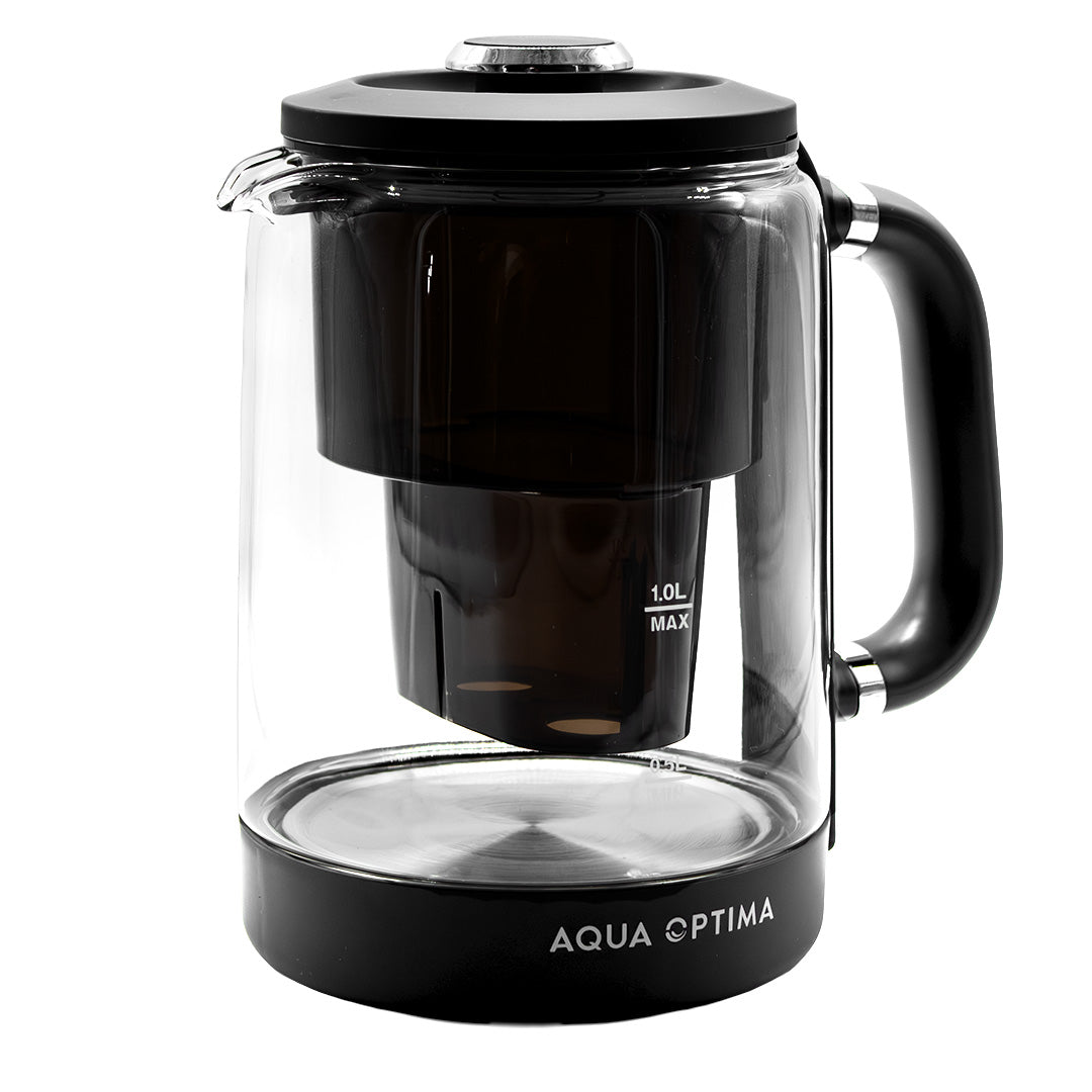 Aqua Optima KT3000 Electric Kettle 1.7L Variable Temp Filtered Black Fast Boil