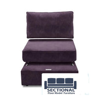 Floor Model Amethyst Corded Velvet Seat Cover