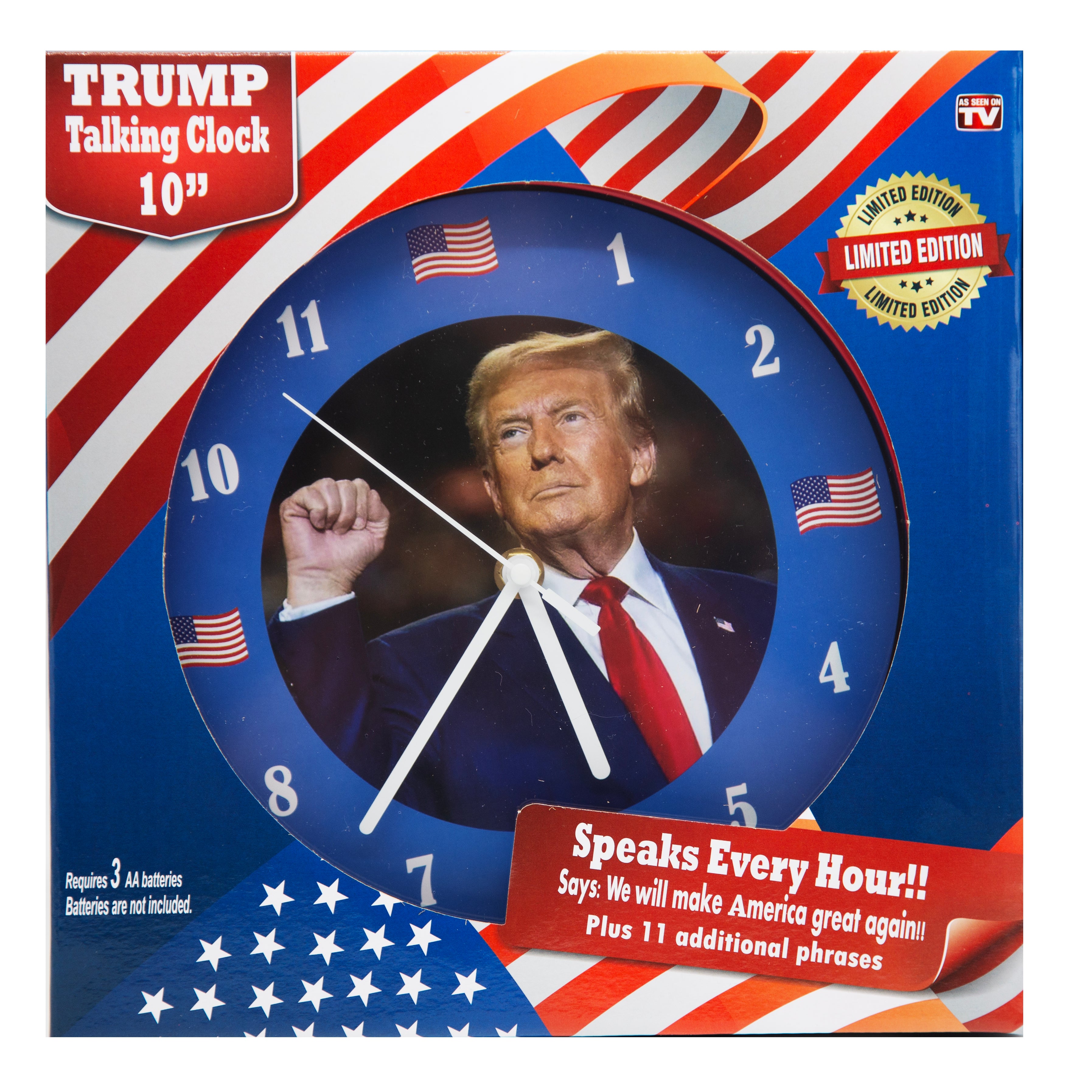 Limited Edition President Trump Talking Clock!