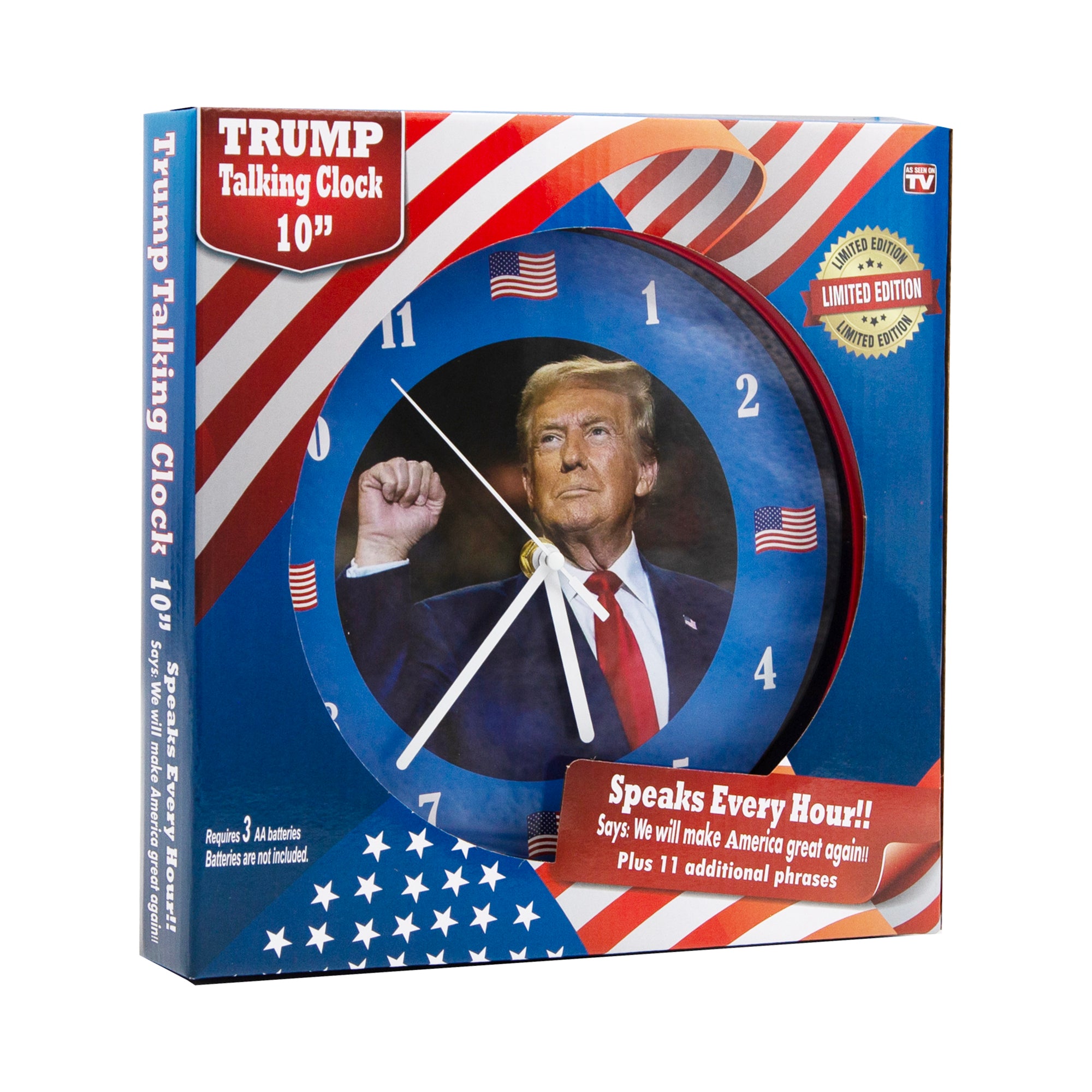 Limited Edition President Trump Talking Clock!
