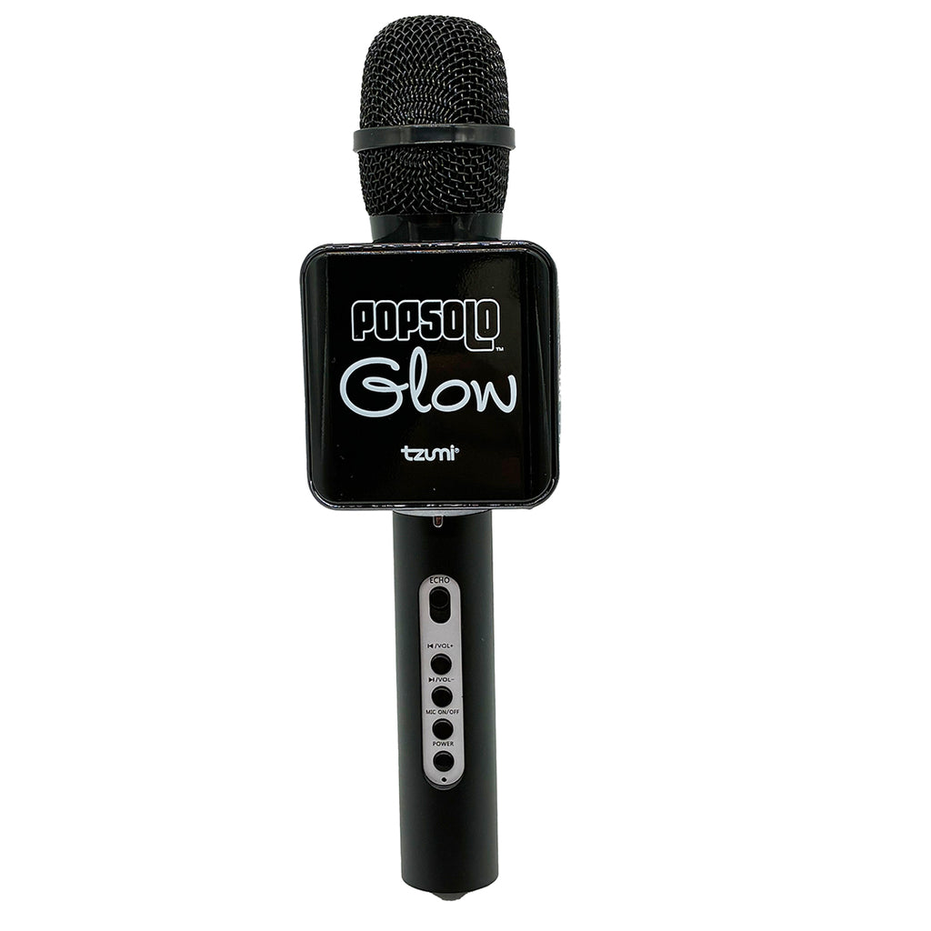 Tzumi PopSolo Glow Bluetooth Karaoke Microphone & Speaker, LED
