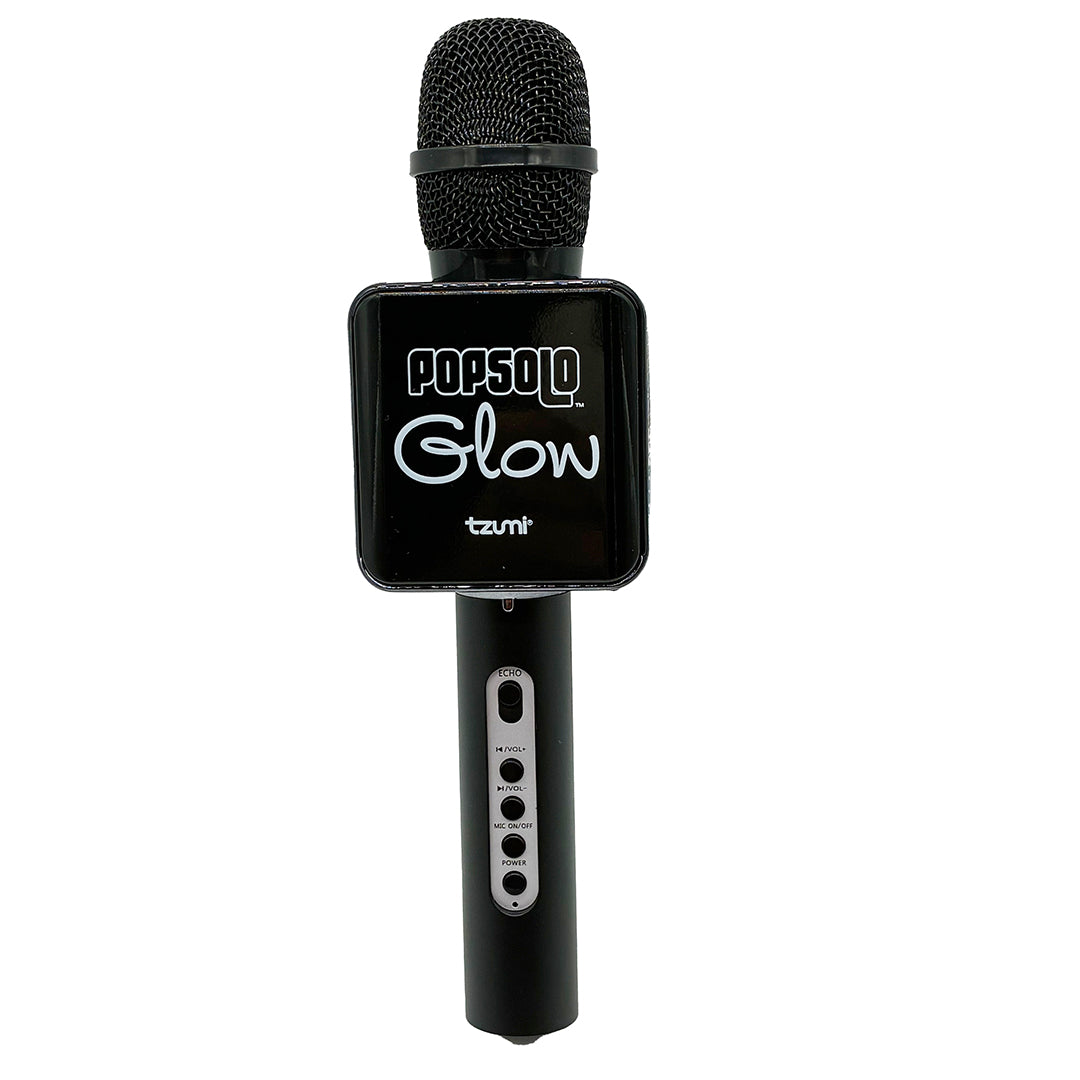 Tzumi PopSolo Glow Bluetooth Karaoke Microphone & Speaker, LED