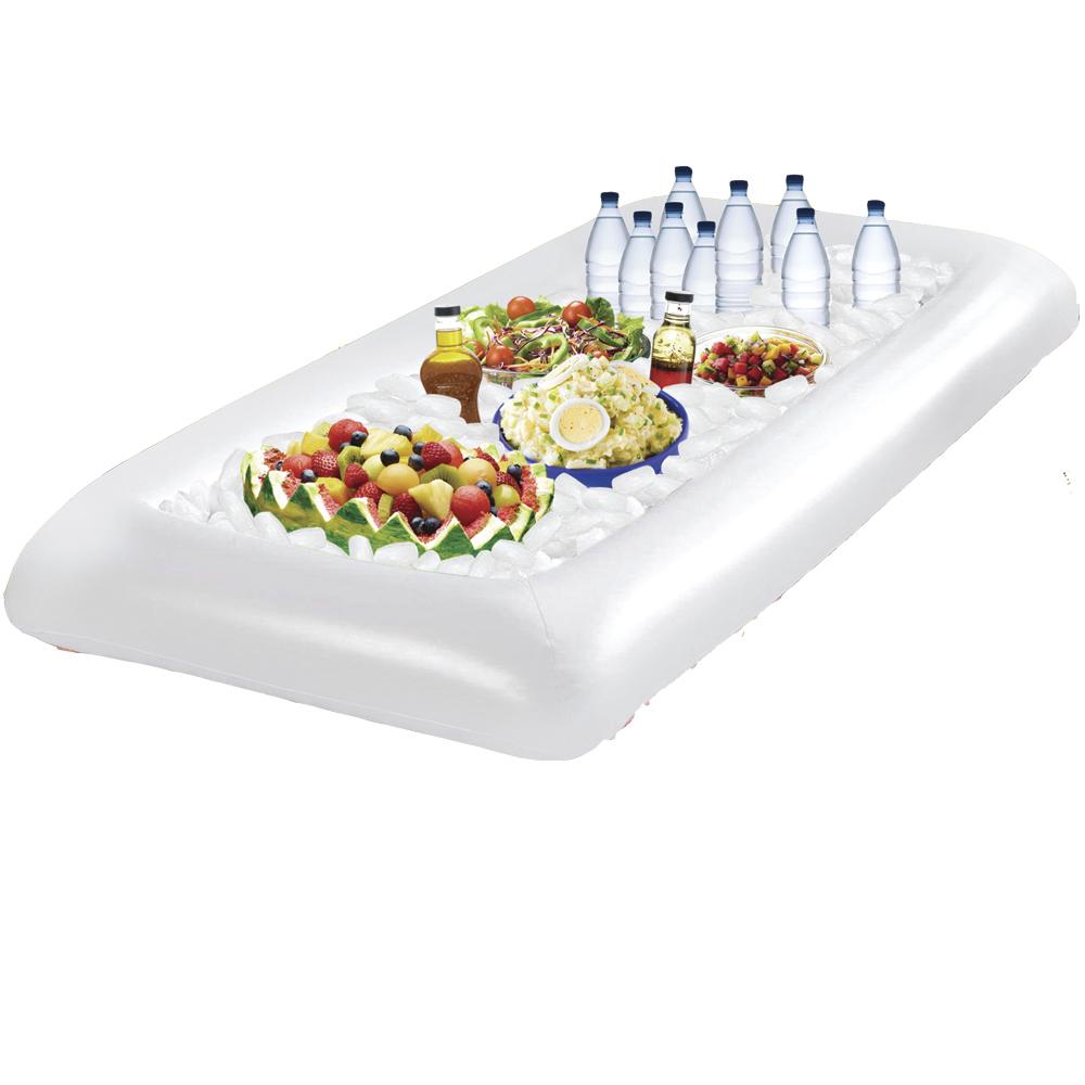 Inflatable Party Serving Bar & Ice Cooler with Drain Plug