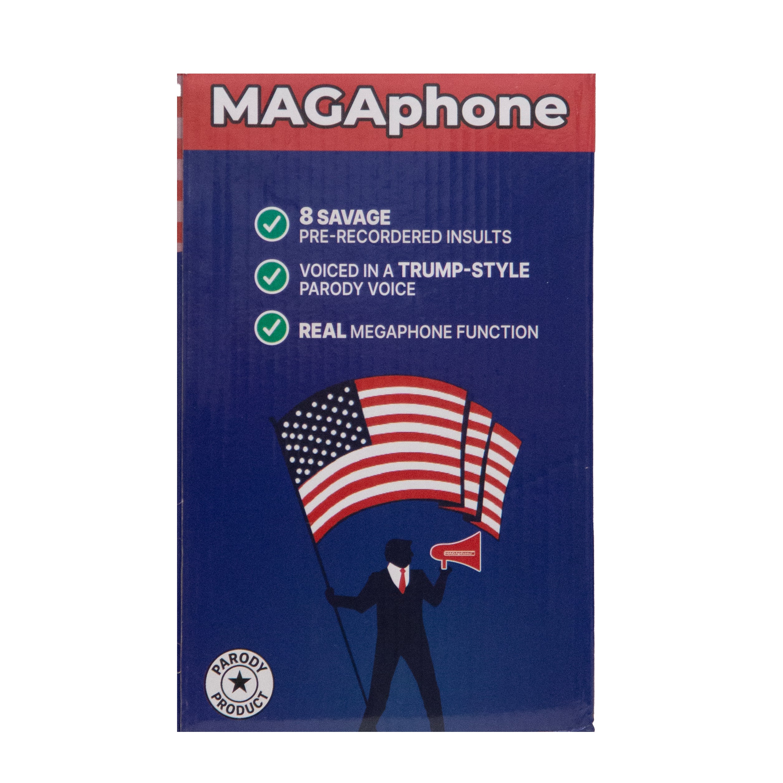 Trump MAGA Megaphone with Record & Play | 6-Button Political Rally Bullhorn