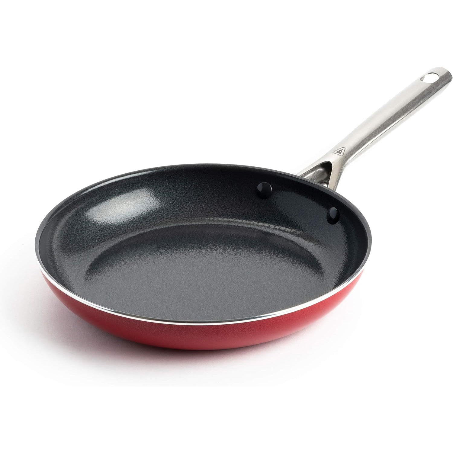 Red Volcano Ceramic Nonstick Frying Pan - 10 Inch Textured Skillet