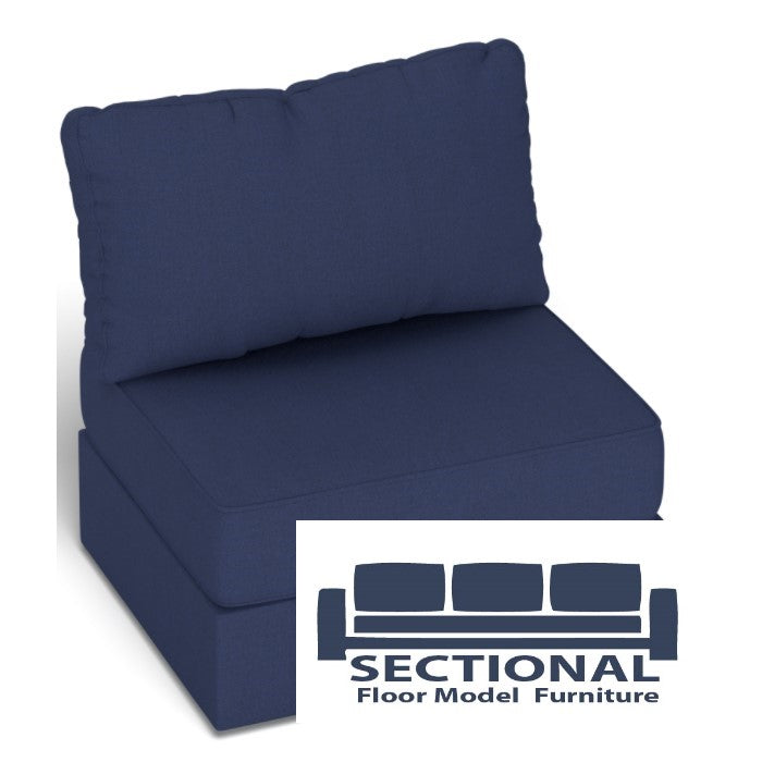Sectional Standard Seat Cover - Navy Twill - Floor Model - Cover Only