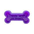 PupBox Durable TPR Bone Dog Chew Toy & Freeze Treat Holder