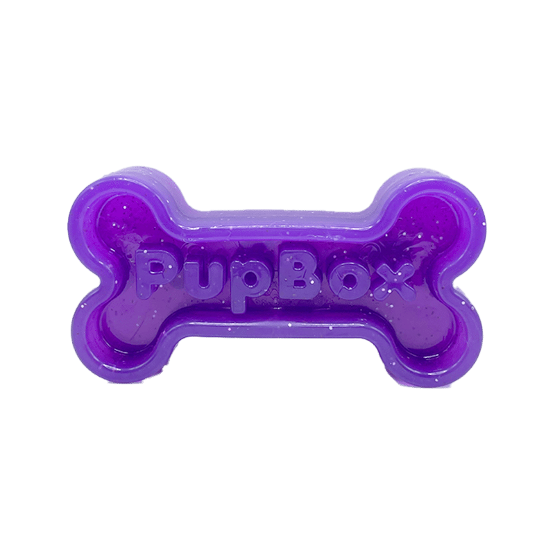 PupBox Durable TPR Bone Dog Chew Toy & Freeze Treat Holder