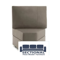 Floor Model Taupe Combed Chenille Wedge Seat Cover