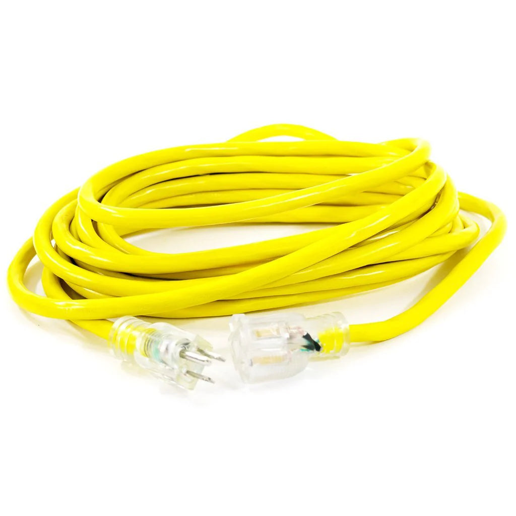 Duro Max 50 Ft Heavy Duty 10 Gauge Extension Cord – Single Tap, Yellow, 10/3 SJTW, Ideal for Power Tools, Outdoor Use, and High-Performance Appliances | Durable & Reliable!