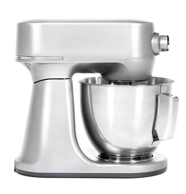 GE Tilt-Head Stand Mixer - Powerful 350W Motor, 5.3-Qt Bowl, Steelhead Silver