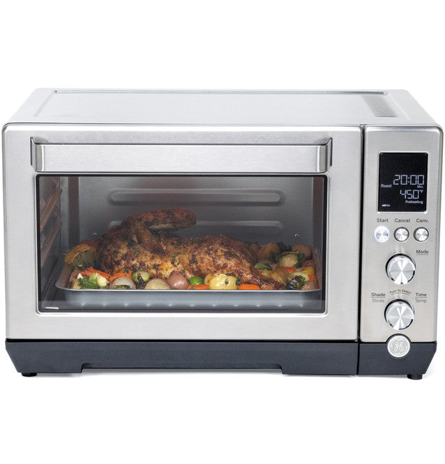 GE Quartz 6-Slice Stainless Steel Toaster Oven with Convection Bake – Fast & Even Cooking