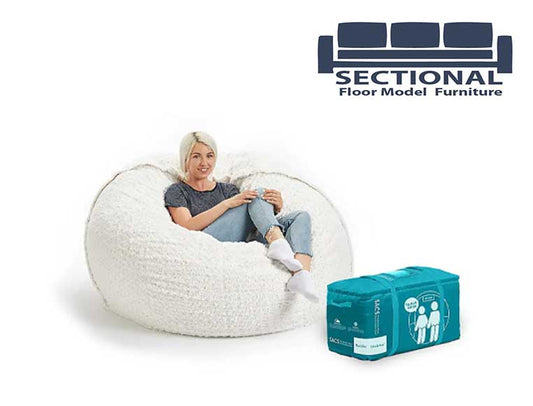 Floor Model Beanbag Chair (Medium) - Movie Edition with Cover Included, Cozy & Durable, Great for Lounging Spaces