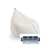 Sectional Pillow Beanbag Cover: Eskimo Swirl Phur
