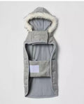 NEW Boots & Barkley XS Gray Tweed Dog Puffer Jacket Coat