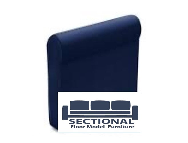 Floor Model Navy Twill Roll Arm Side Cover