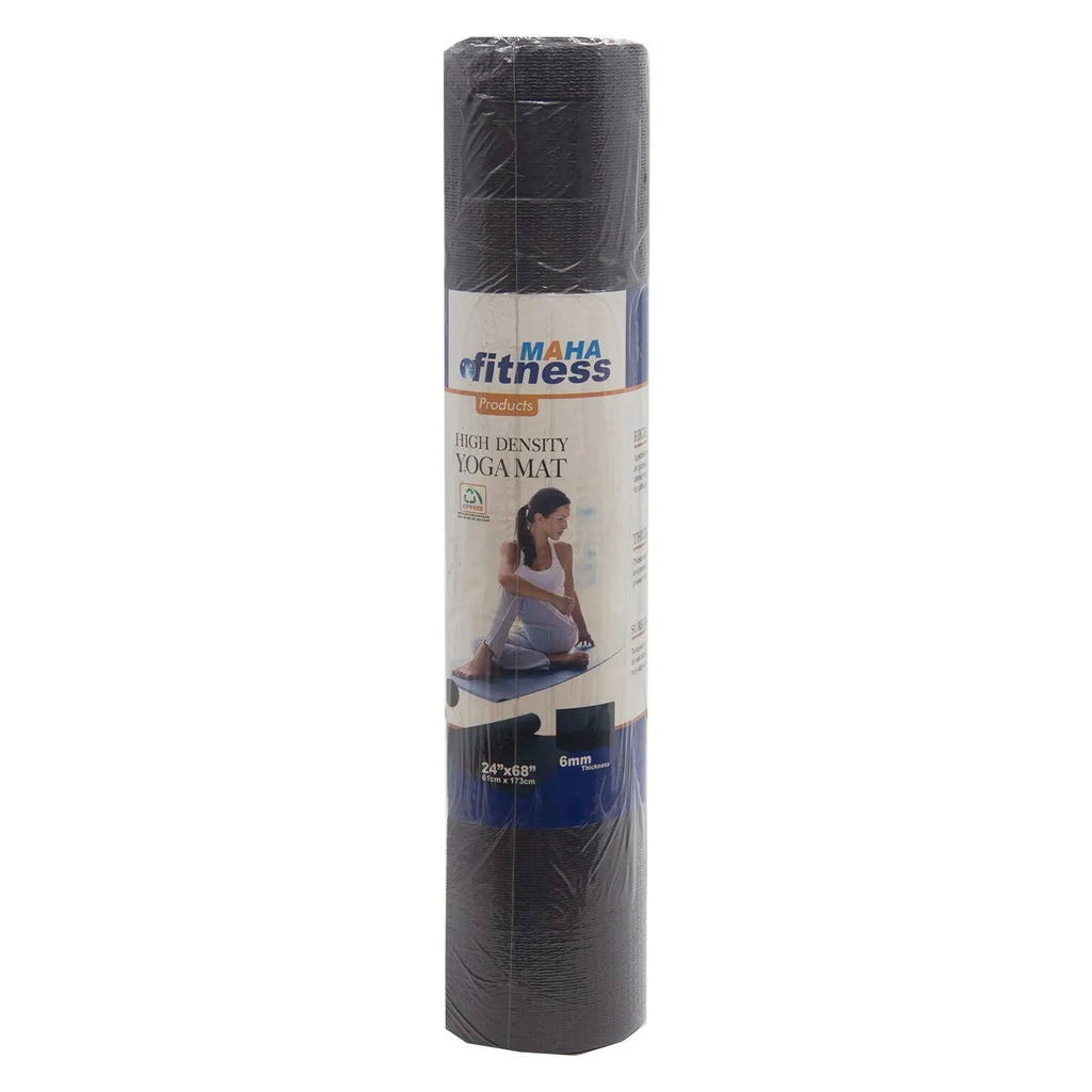 Bliss Fit High Density PVC Yoga Mat - Black