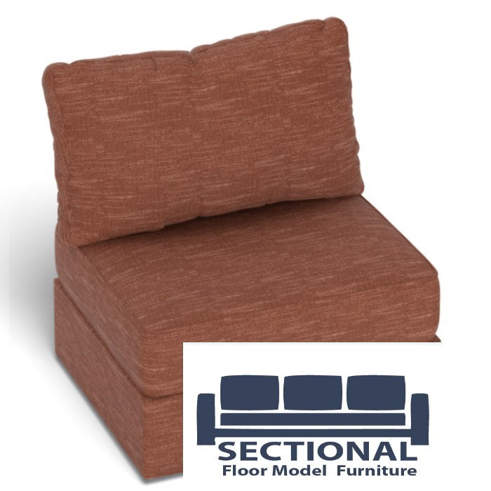 Floor Model Terracotta Rained Chenille Storage Seat Cover