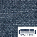 Floor Model Vintage Blue Rained Chenille 4 Standard Side Covers