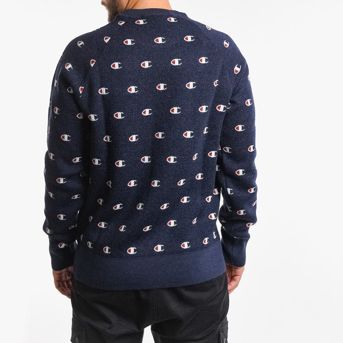 Champion Crewneck Reversed Weaved Sweatshirt Navy - XL