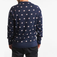 Champion Crewneck Reversed Weaved Sweatshirt Navy - XL