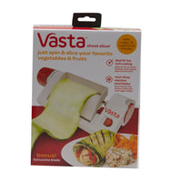 (2 Pack) Vasta 2-in-1 Vegetable & Fruit Slicer + 4 Bonus Replacement Blades