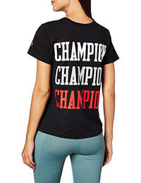 Champion Women's Original 3 Color Script Tee - Large