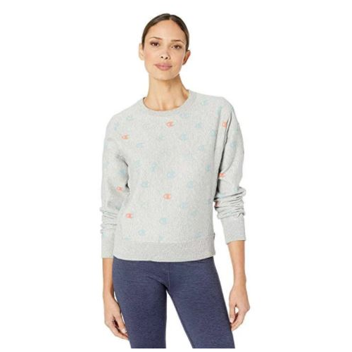 Champion Women's Reverse Weave Pattern Crew Sweatshirt - Medium