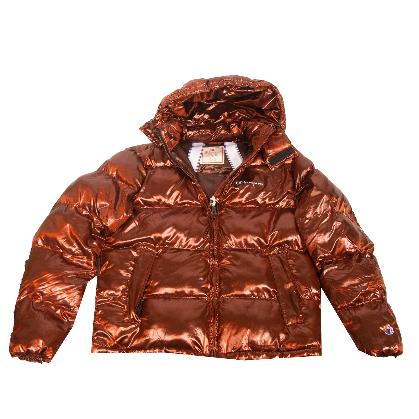 Champion Hooded Puffer Jacket - Medium