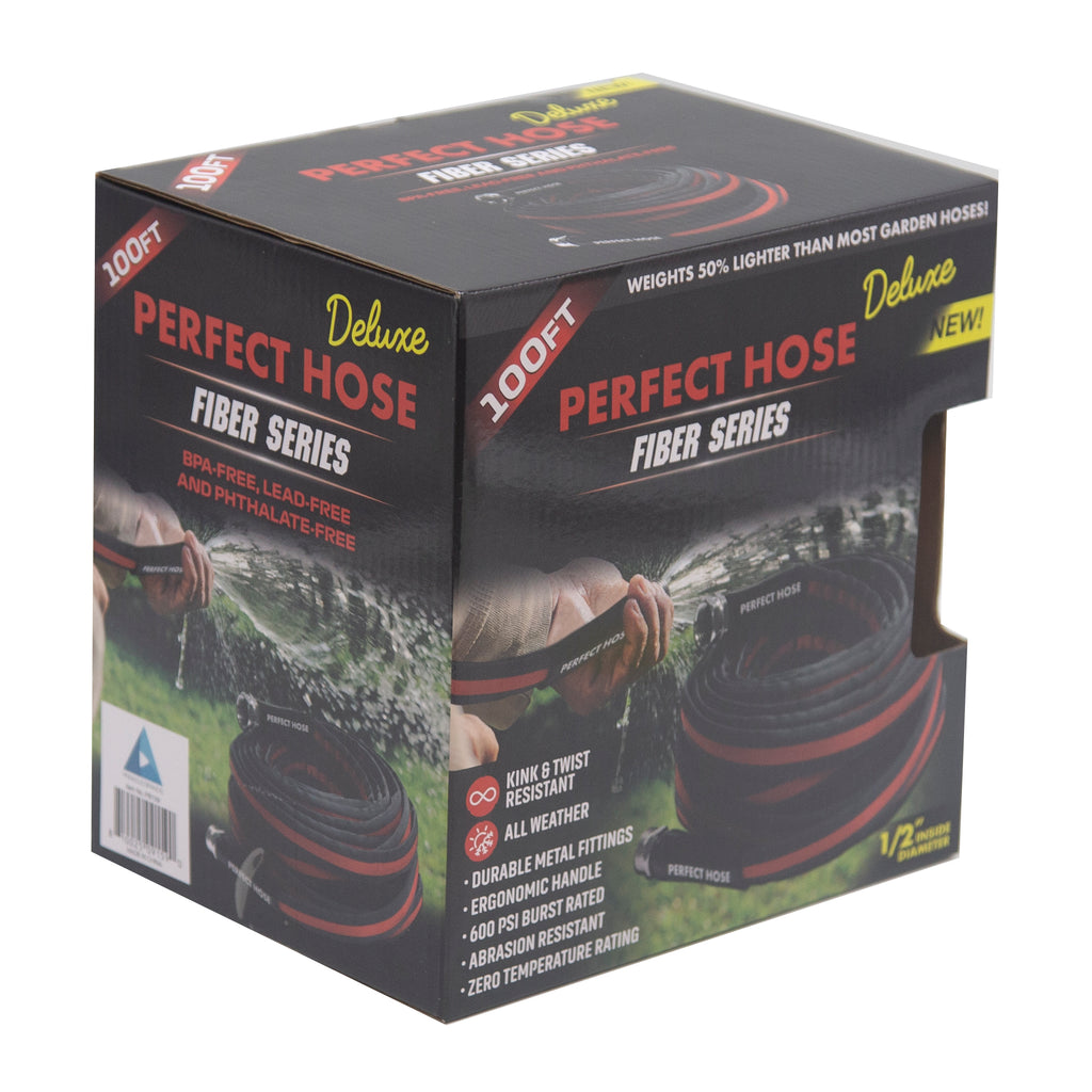 Perfect Hose Deluxe Fiber Optic Series Garden Hose, 100'