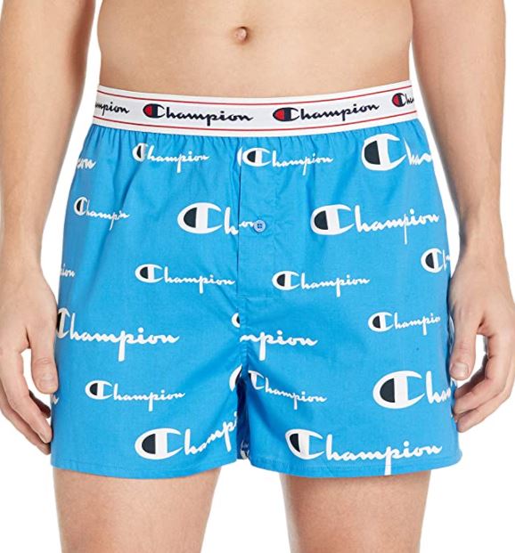 Champion Men's Script Print Stretch Woven Boxers - Medium