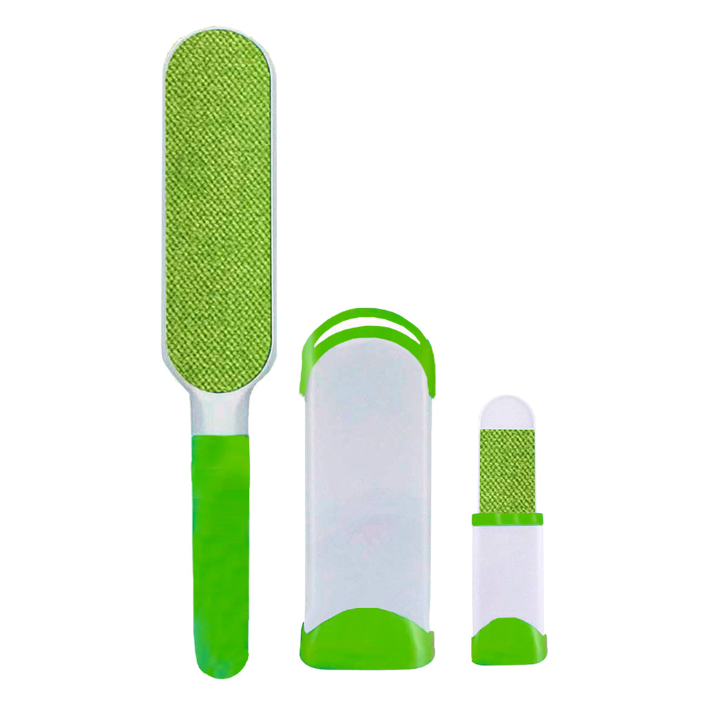 Pet Hair Lint Brush Set W/ Self Cleaning Base Material