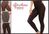 (2 Pack) Genie Women's High Waist Slim and Tone Leggings XL, Brown
