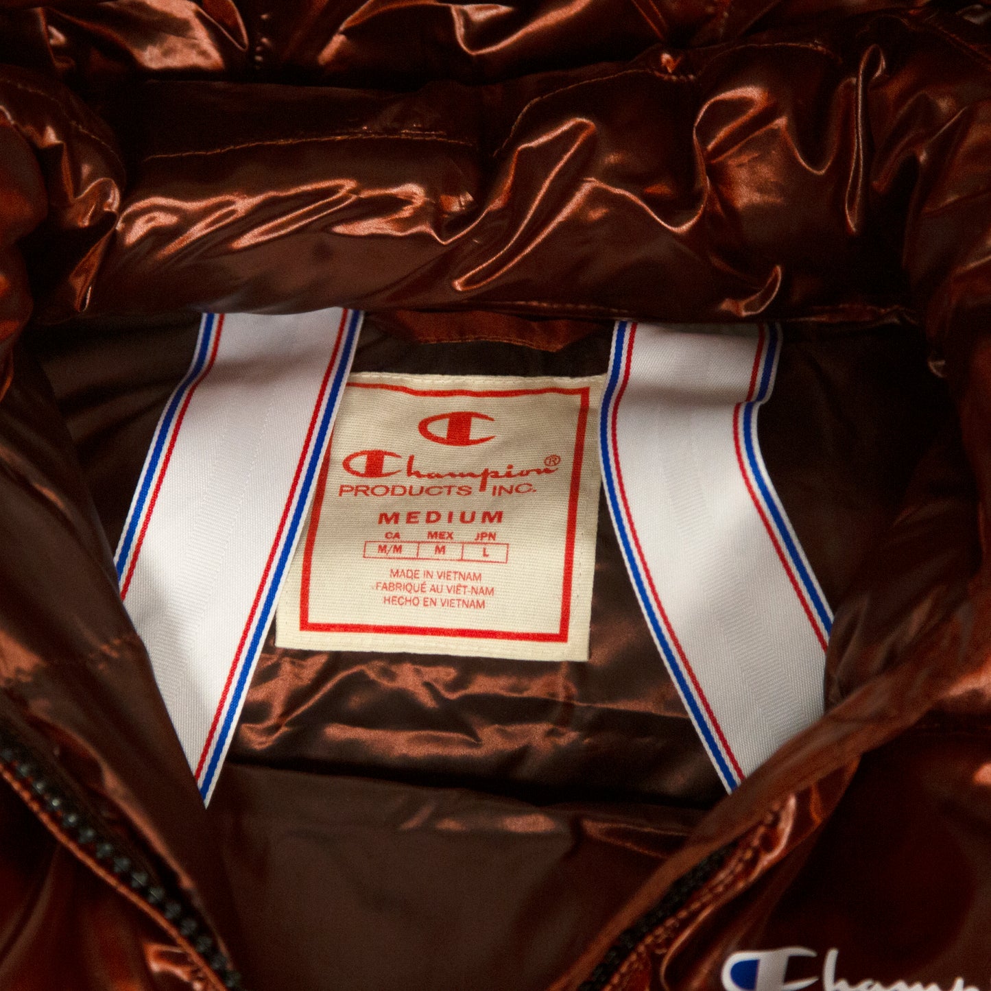 Champion Hooded Puffer Jacket - Large